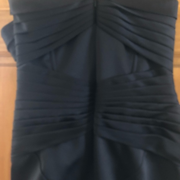 Zac Posen strapless fitted satin floor length with train. - Picture 5 of 5